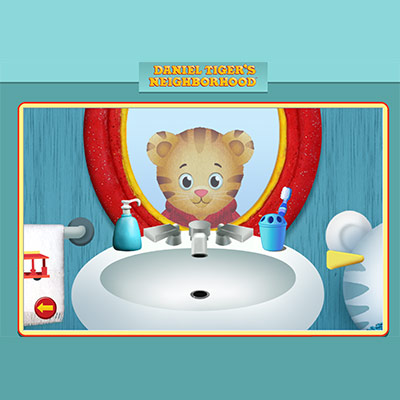 Daniel Tiger Bathroom Self-Care Game